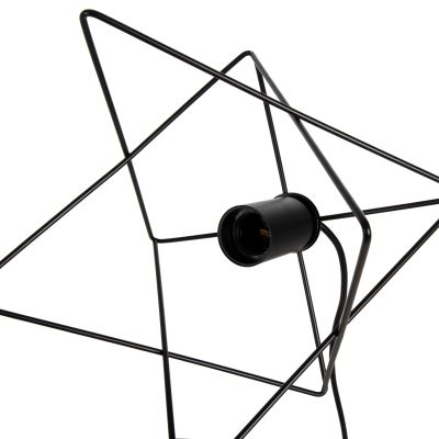 CEILING PENDANT LAMP HM4075 BLACK METAL CAP 18x17x120Hcm.