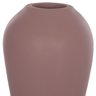 TABLE DECORATIVE VASE CHELIN HM4670L TERRACOTA IN PURPLE--Φ22x37Hcm.