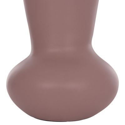 TABLE DECORATIVE VASE CHELIN HM4670L TERRACOTA IN PURPLE--Φ22x37Hcm.