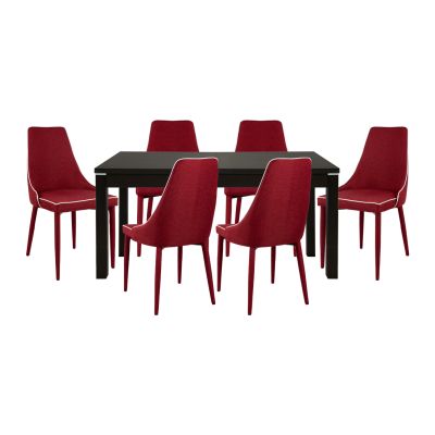 СЕТЕ ΤΡΑΠΕΖΑΡΙΑ 7ΤMX ΤΡΑΠΕΖΙ 150+44Χ90 MOLI ΜΠΟΡΝΤΩ HM10014.04