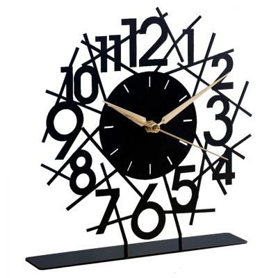METAL TABLE CLOCKS HM7471 25x23 cm.