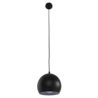 CEILING PENDANT LAMP HM4107 BLACK METAL CAP 19x19x115Hcm.