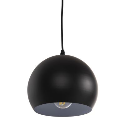 CEILING PENDANT LAMP HM4107 BLACK METAL CAP 19x19x115Hcm.