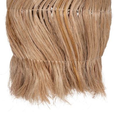 CEILING PENDANT OBLONG CYLINDRICAL CAP MADE OF ABACA FIBERS IN NATURAL 30x30x45Hcm.HM7763