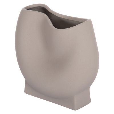 CERAMIC TABLE DECOR GLAZE HM4610.03 MATTE GREY 26x14x25Hcm