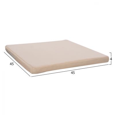 Pillow for chair Polyester Chios Beige HM11240.01P 45x45x3cm