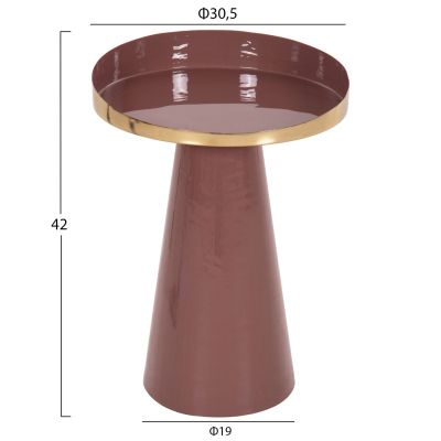 ПОМОЩНА МАСА LATUR HM4250.06 МЕТАЛ В КАФЯВИКАВО ЧЕРВЕНО-ЗЛАТИСТ Φ30,5x39-42Hcm.