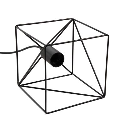 CEILING PENDANT LAMP HM4039 BLACK METAL CUBE 16x16x123Hcm.