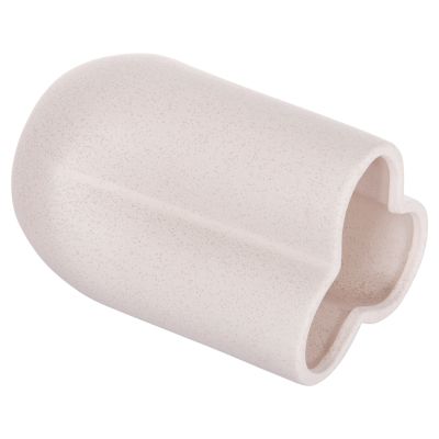 CERAMIC TABLE DECOR GLAZE HM4613.01 OFF WHITE WITH CRYSTALLIZATION Φ16x22Hcm.